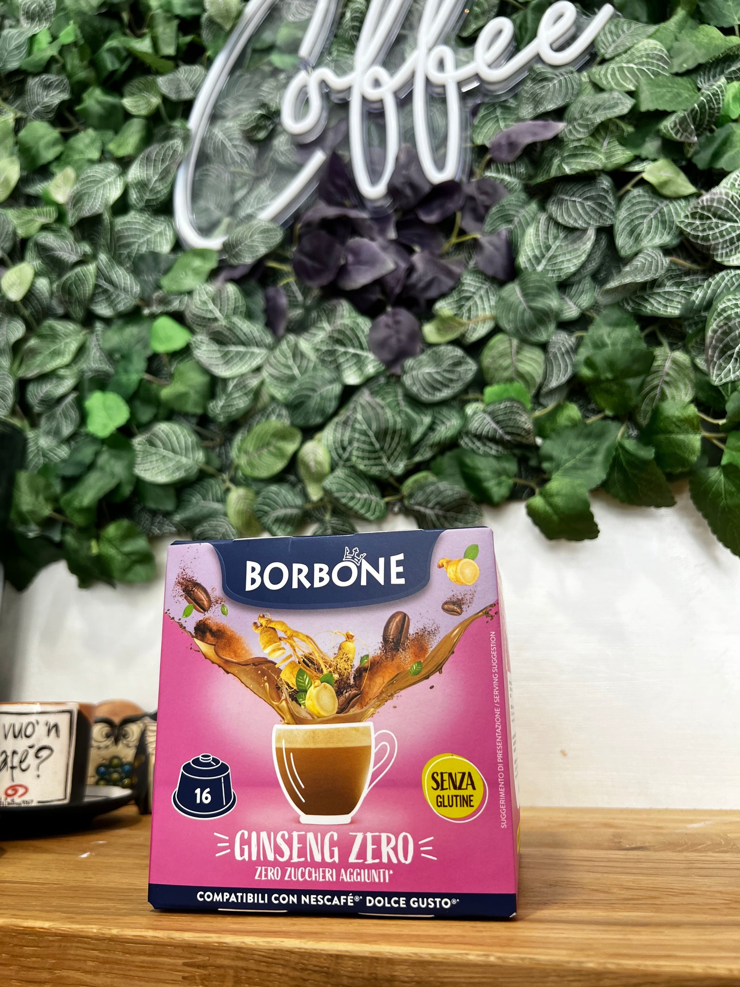 Borbone | Ginseng Zero Senza Glutine | 16 Capsule | Dolce Gusto